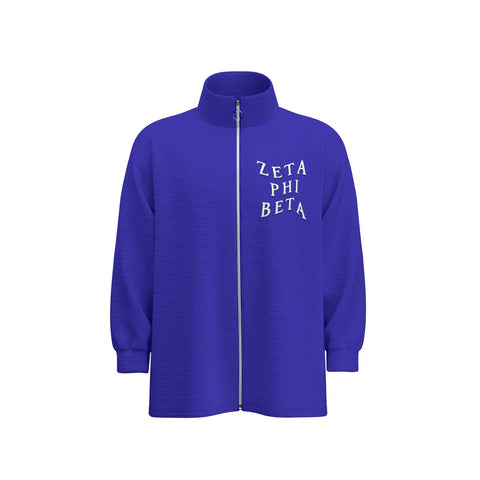 Image of Zeta Phi Beta Stand Collar Zipped Jacket