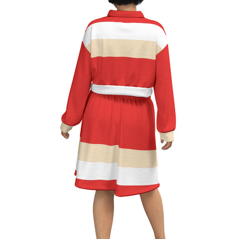 Image of Delta Sigma Theta Cropped And Skirt Set