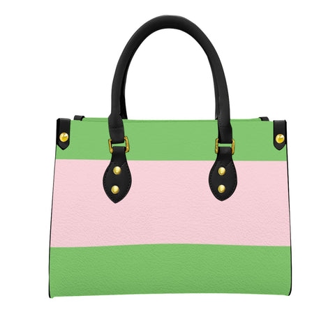 Image of Alpha Kappa Alpha Tote Bag With Black Handle