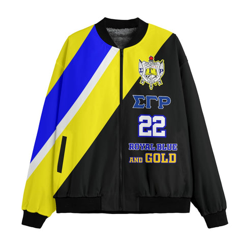 Image of Sigma Gamma Rho Fleece Bomber Jacket