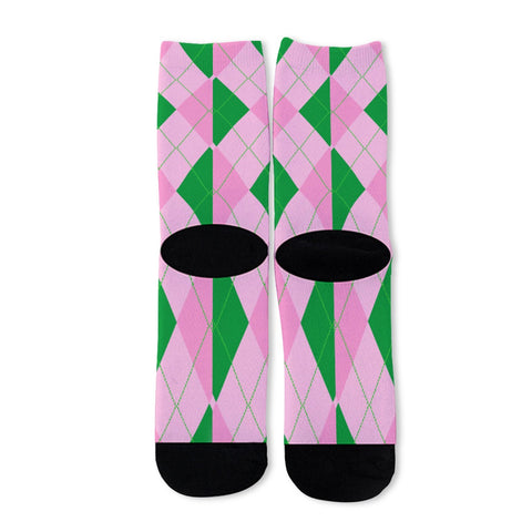 Image of Alpha Kappa Alpha Festive Long Socks