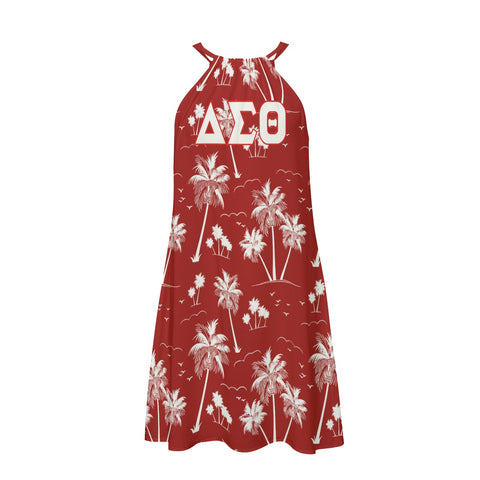 Image of Delta Sigma Theta Halter Dress | Rayon