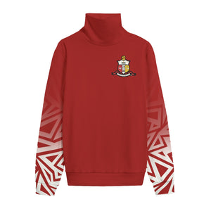 Kappa Alpha Psi All-Over Print Unisex Turtleneck Knitted Fleece Sweater