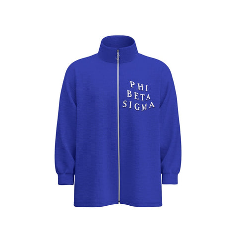 Image of Phi Beta Sigma Stand Collar Zipped Jacket