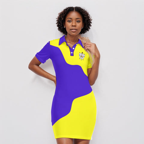 Image of Sigma Gamma Rho Polo Collar Dress