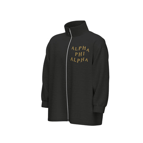 Image of Alpha Phi Alpha Stand Collar Zipped Jacket