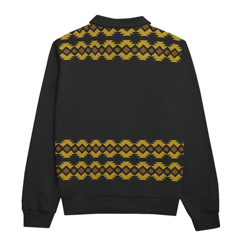 Image of Alpha Phi Alpha All-Over Print Unisex Lapel Sweatshirt | 310GSM Cotton