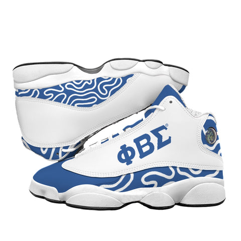 Image of Phi Beta Sigma Men's Curved Basketball Shoes With Thick Soles