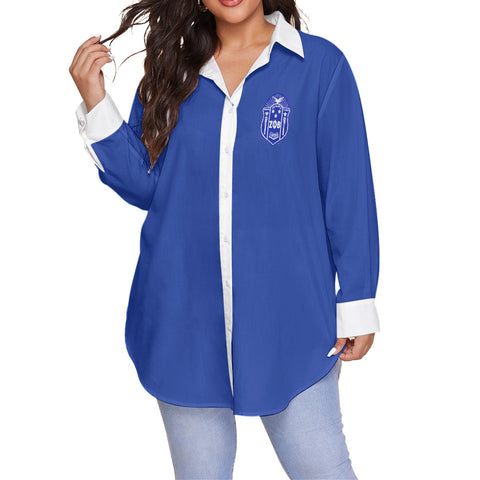 Image of Zeta Phi Beta Shirt With Long Sleeve (Plus Size)