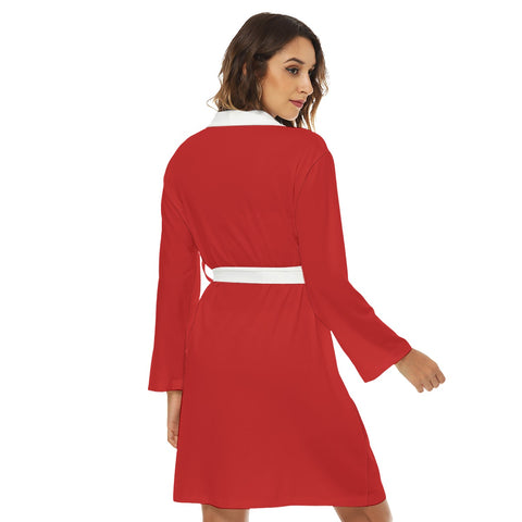 Image of Delta Sigma Theta All-Over Print Women's Robe