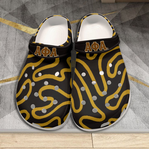 Image of Alpha Phi Alpha All-Over Print Men's Classic Clogs