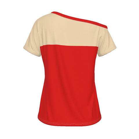 Image of Delta Sigma Theta Off-Shoulder T-shirt