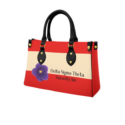 Image of Delta Sigma Theta Tote Bag With Black Handle