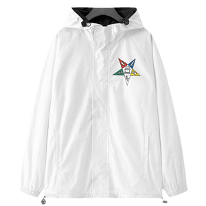 Order Of The Eastern All-Over Print Women’s Raglan Sleeve Windbreaker With Zipper Closure And Velcro