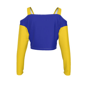 Sigma Gamma Rho Cold-shoulder Stitching Cami T-shirt