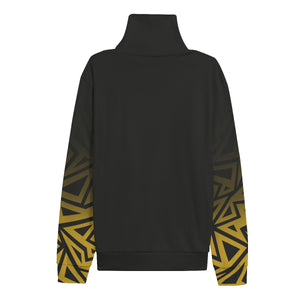 Alpha Phi Alpha All-Over Print Unisex Turtleneck Knitted Fleece Sweater