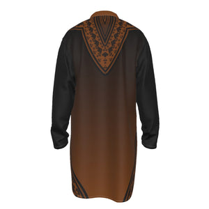 Alpha Phi Alpha All-Over Print Men's Stand-up Collar Long Shirt