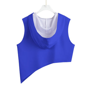 Zeta Phi Beta Sleeveless Irregular Hem Pullover Hoodie