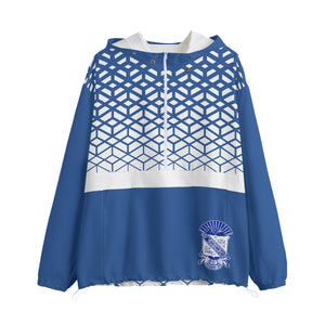 Phi Beta Sigma All-Over Print Unisex Pullover Jacket With Zipper Closure