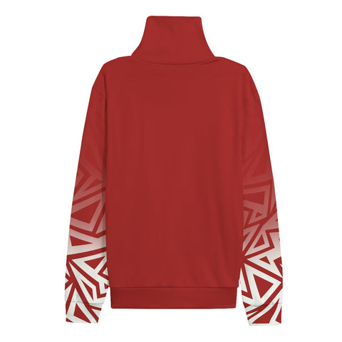 Image of Kappa Alpha Psi All-Over Print Unisex Turtleneck Knitted Fleece Sweater