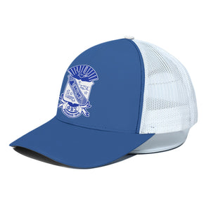 Phi Beta Sigma Unisex Peaked Cap With White Half-mesh