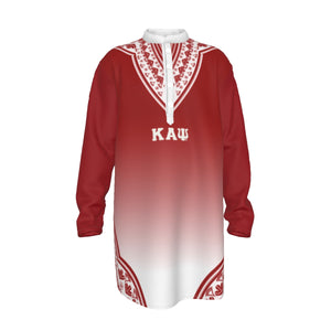 Kappa Alpha Psi All-Over Print Men's Stand-up Collar Long Shirt