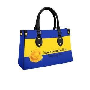 Sigma Gamma Rho Tote Bag With Black Handle