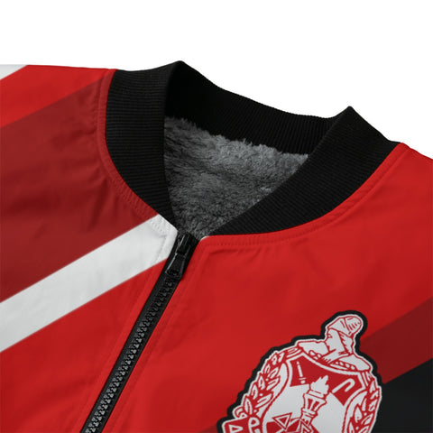 Image of Delta Sigma Theta Fleece Bomber Jacket