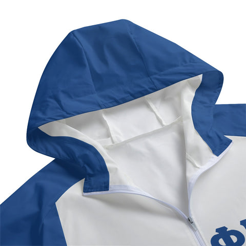 Image of Phi Beta Sigma All-Over Print Unisex Windbreaker Long Jacket