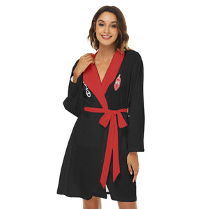 Delta Sigma Theta All-Over Print Women's Robe v2