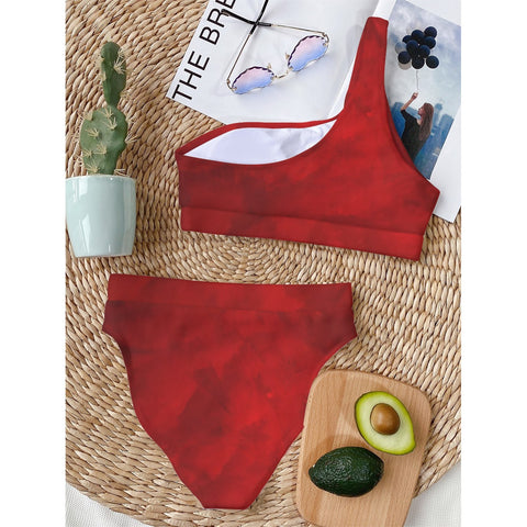 Image of Delta Sigma Theta Bikini With Single Shoulder