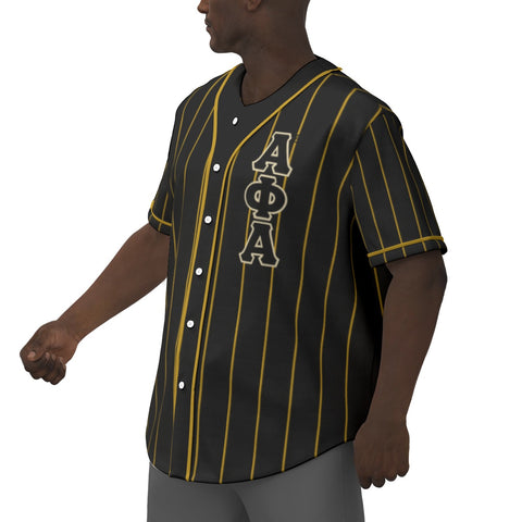 Image of Alpha Phi Alpha All-Over Print Men's Short Sleeve Baseball Jersey