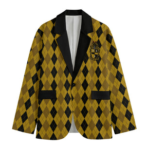 Alpha Phi Alpha Casual Flat Lapel Collar Blazer