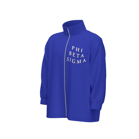 Image of Phi Beta Sigma Stand Collar Zipped Jacket