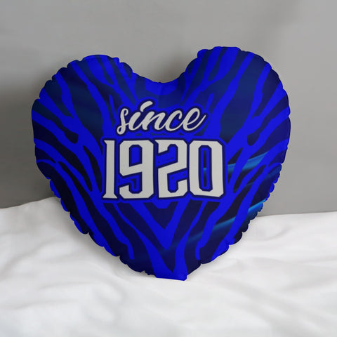 Image of Zeta Phi Beta Heart-shaped pillow