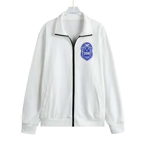 Image of Phi Beta Sigma All-Over Print Unisex Stand-up Collar Knitted Fleece Outwear