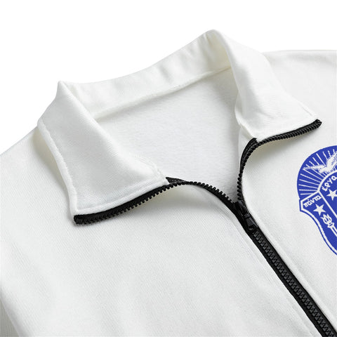 Image of Phi Beta Sigma All-Over Print Unisex Stand-up Collar Knitted Fleece Outwear