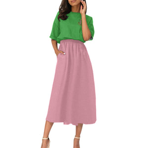 Alpha Kappa Alpha Elastic Waist Dress
