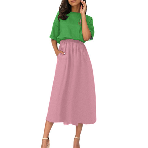 Image of Alpha Kappa Alpha Elastic Waist Dress