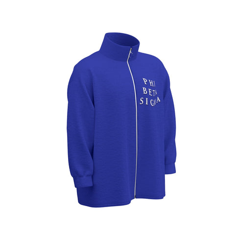 Image of Phi Beta Sigma Stand Collar Zipped Jacket