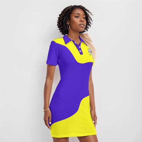 Image of Sigma Gamma Rho Polo Collar Dress