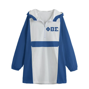 Phi Beta Sigma All-Over Print Unisex Windbreaker Long Jacket