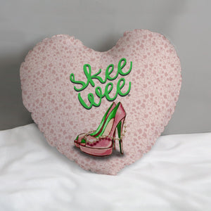 Alpha Kappa Alpha Heart-shaped pillow