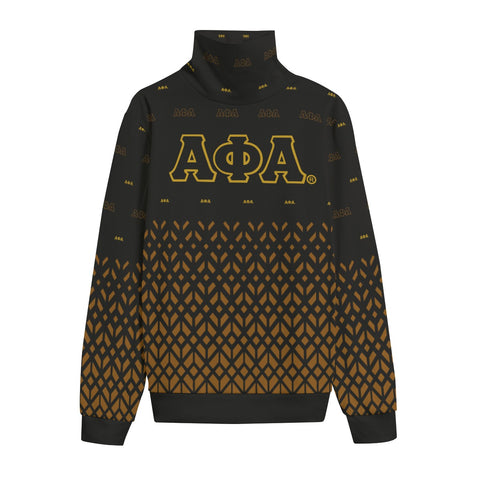 Image of Alpha Phi Alpha Turtleneck Knitted Fleece Sweater