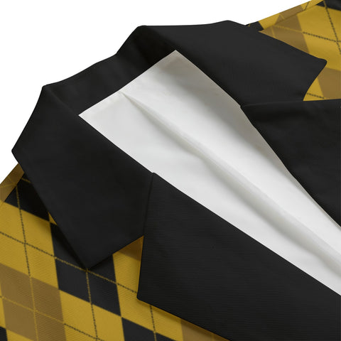 Image of Alpha Phi Alpha Casual Flat Lapel Collar Blazer