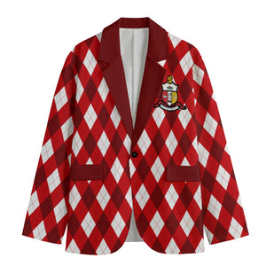 Kappa Alpha Psi Casual Flat Lapel Collar Blazer