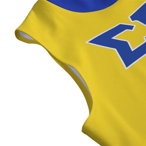 Image of Sigma Gamma Rho Sleeveless Irregular Hem Pullover Hoodie