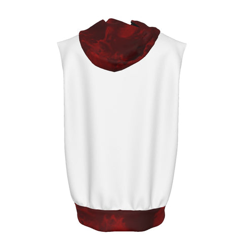 Image of Kappa Alpha Psi bleached Zipper-Up Gym Sleeveless Hoodie