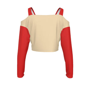 Delta Sigma Theta Cold-shoulder Stitching Cami T-shirt