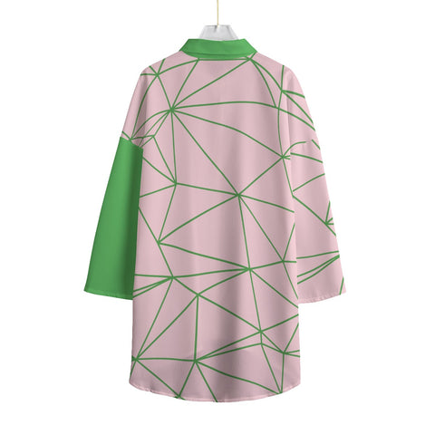 Image of Alpha Kappa Alpha Chiffon Shirt With Elbow Sleeve